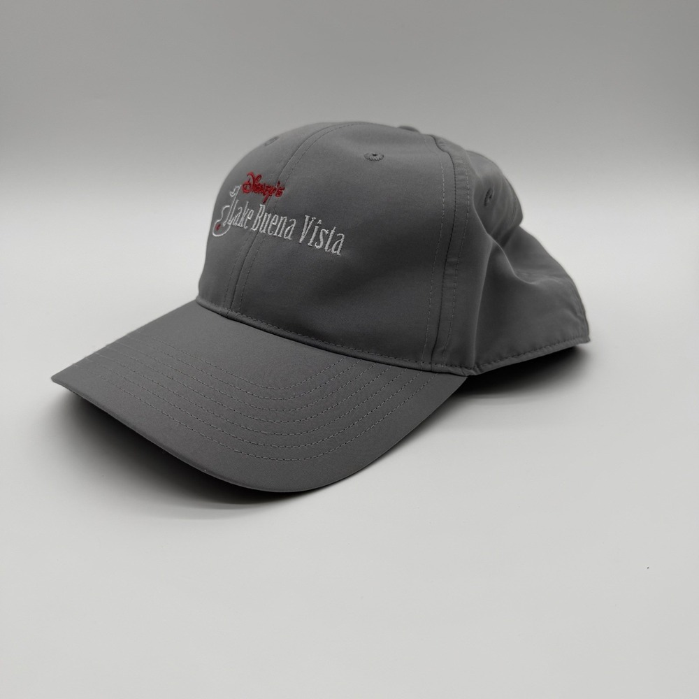 Disney's Lake Buena Vista Golf Course Adidas Hat Gray Adjustable Rare Souvenir